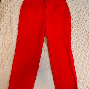 Red Old Navy slacks